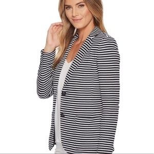 Ralph Lauren navy blue and white striped blazer